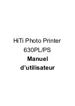 Предварительный просмотр 1 страницы Hi-Touch Imaging Technologies 630PL/PS (French) Manuel Du Propriétaire