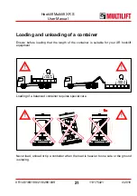 Предварительный просмотр 21 страницы HIAB Hooklift Multilift XR S Series User And Maintenance Manual