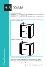 HiB novum N19WH50MBL Fitting Instructions Manual предпросмотр