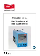 Preview for 1 page of Hico Medical Systems HICO-VARIOTHERM 550 Instructions For Use Manual