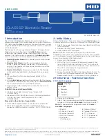 HID iCLASS SE Biometric Reader User Manual preview