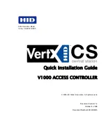 Предварительный просмотр 1 страницы HID VertX V1000 Quick Installation Manual