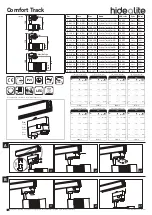 Предварительный просмотр 1 страницы hidealite Comfort Track Series Quick Manual