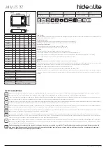 hidealite Jolly US 32 Manual preview