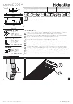 hidealite Liteline 1200 EM Installation Instructions предпросмотр