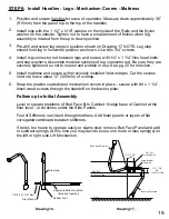 Предварительный просмотр 19 страницы Hideaway Beds Beta Bed Double Assembly Instructions Manual