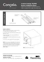 Предварительный просмотр 5 страницы Hideaway Concelo CRL160D Installation Instructions