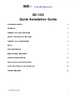 Hides DC-105 Quick Installation Manual предпросмотр