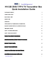 Hides HV-320 Quick Installation Manual предпросмотр