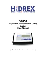 Preview for 1 page of Hidrex DP450 User Manual