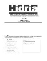 HIDRIA 0314-4-0089 Operating Instructions Manual preview