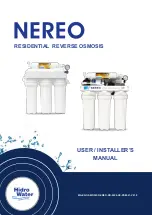 Preview for 1 page of Hidro-Water NEREO User& Installer'S Manual