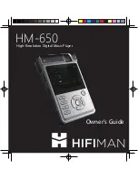 Preview for 1 page of HiFiMAN HM-650 Owner'S Manual