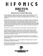 Preview for 11 page of Hifionics Brutus BXI 1210D Owner'S Manual