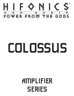 Hifionics Colossus Manual preview