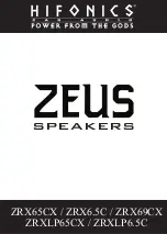Hifionics ZEUS ZRX6.5C User Manual preview