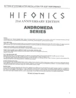 Предварительный просмотр 11 страницы Hifonics Andromeda Krypton User Manual