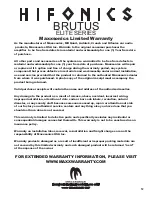 Предварительный просмотр 14 страницы Hifonics BRUTUS BRE100.2 User Manual