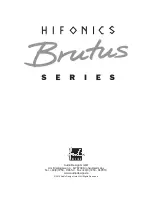 Preview for 32 page of Hifonics Brutus BRX1500D Owner'S Manual