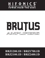 Предварительный просмотр 1 страницы Hifonics Brutus BRZ 1200.1D User Manual