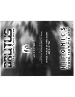 Предварительный просмотр 9 страницы Hifonics Brutus BX1000D User Manual