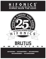 Предварительный просмотр 1 страницы Hifonics Brutus BXI 1208D User Manual