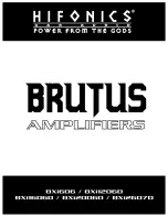 Preview for 1 page of Hifonics Brutus BXi1206D Manual