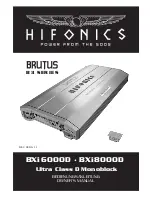 Hifonics Brutus BXi6000D Owner'S Manual предпросмотр