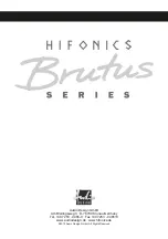 Предварительный просмотр 8 страницы Hifonics Brutus Series Installation Manual