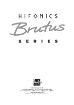 Предварительный просмотр 32 страницы Hifonics Brutus Series Owner'S Manual