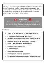 Preview for 2 page of Hifonics HFEQ-2 Operator'S Manual