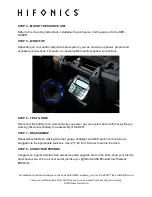 Preview for 4 page of Hifonics HIF-STG1-RAD Quick Start Manual