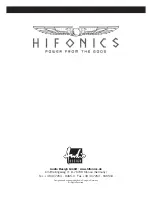 Предварительный просмотр 32 страницы Hifonics MERCURY II Owner'S Manual