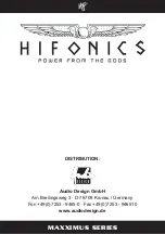 Preview for 12 page of Hifonics MX6.2C Installation Manual