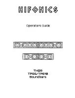 Preview for 1 page of Hifonics THOR TPS6 Operator'S Manual