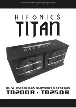 Предварительный просмотр 1 страницы Hifonics TITAN TD200 R Quick Start Manual