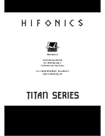 Preview for 12 page of Hifonics TXi 1200 Owner'S Manual