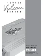 Hifonics Vulcan VXi1201 Owner'S Manual предпросмотр