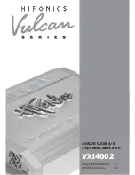 Предварительный просмотр 1 страницы Hifonics Vulcan VXi6002 Owner'S Manual