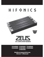 Предварительный просмотр 1 страницы Hifonics ZXi4000 Owner'S Manual