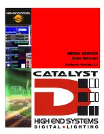 High End Systems CATALYST DV User Manual preview