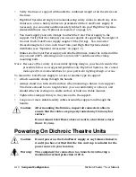 Preview for 30 page of High End Systems Dichroic Theatre Series User Manual