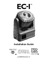 Preview for 1 page of High End Systems EC-1 Installation Manual