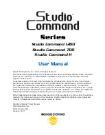 Preview for 1 page of High End Systems Studio Command 1200 User Manual