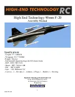 Предварительный просмотр 1 страницы High-End Technology F-20 Assembly Manual