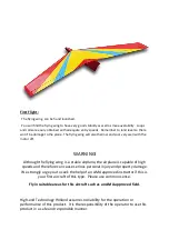 Preview for 8 page of High-End Technology Flying Wing Manual