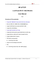 High-Flying HF-LPT271 User Manual preview