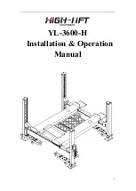 Preview for 1 page of HiGH-LiFT YL-3600-H Installation & Operation Manual