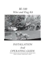 High Tech Pet BE-500 Installation And Operating Manual preview