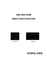 Highland HIX604B1 Use And Care Manual предпросмотр